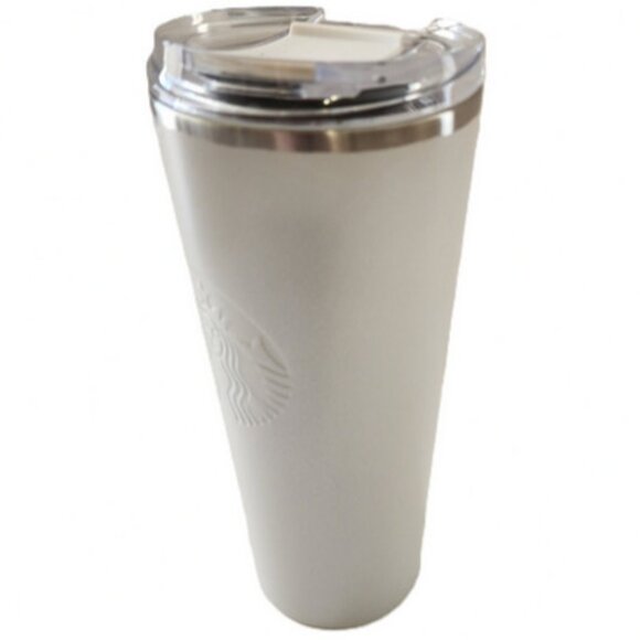Starbucks Pearl Ice Opal Tumbler Glitter White Stainless Steel Cold Travel 16oz - Picture 5 of 14